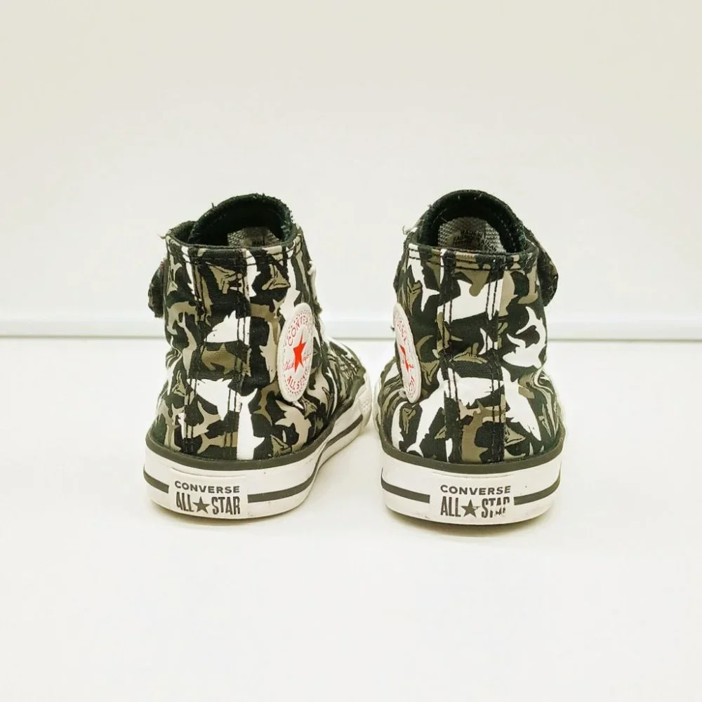 Converse Shark Bite Shoes 6 Chuck Taylor All Star Hi Top Skid Proof Bottom